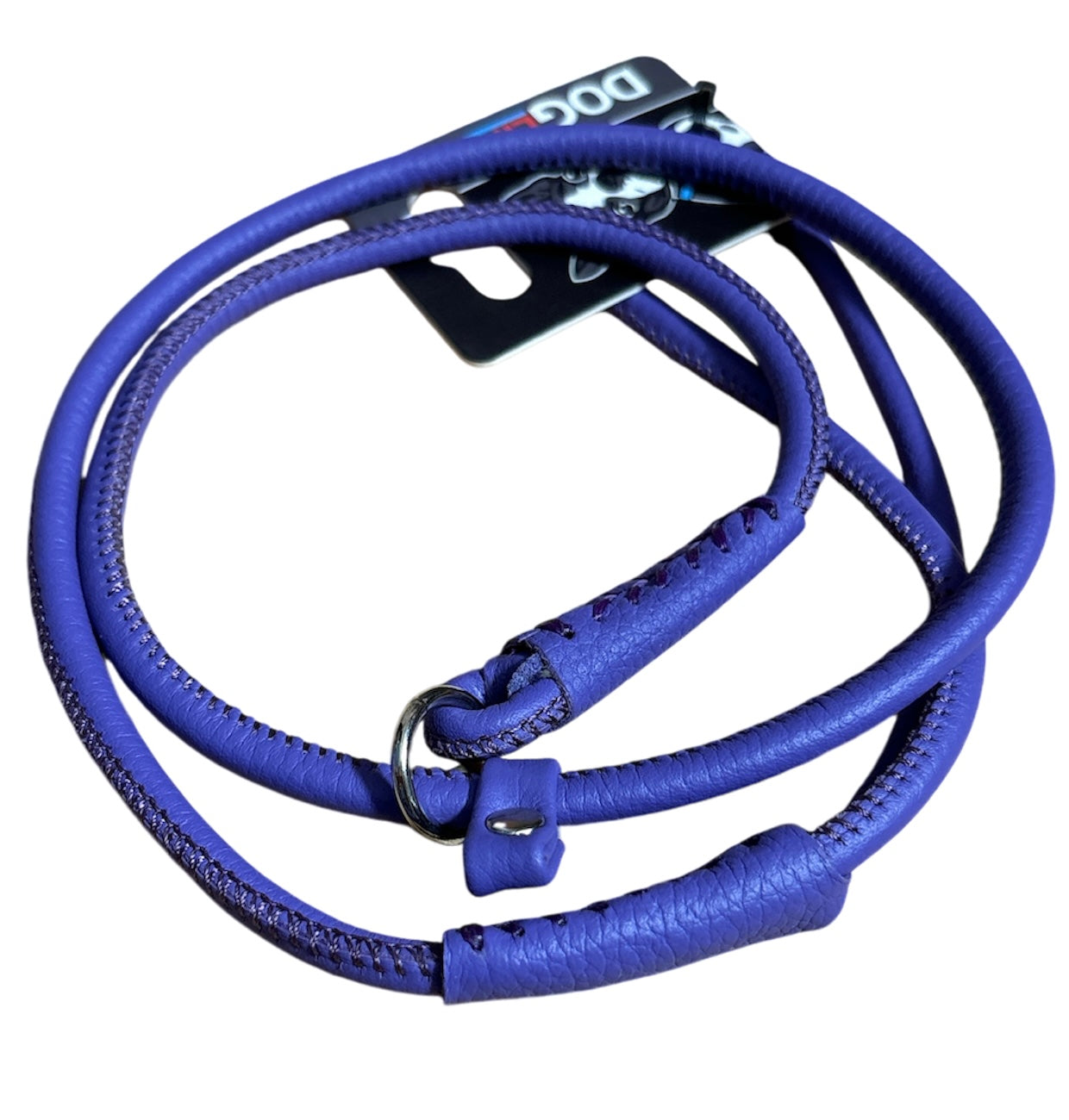 DogLine Leather show lead slip collar & Clip Versions