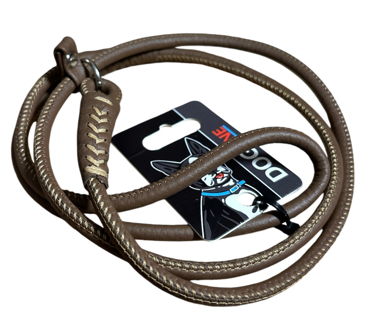 DogLine Leather show lead slip collar & Clip Versions