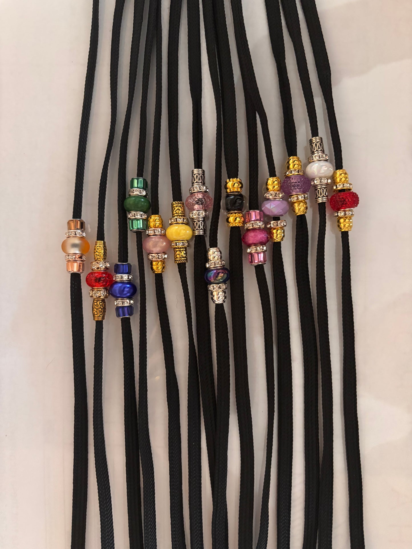 Show Lead Flat 7mm Polypropylene (Beaded) - Black, Brown