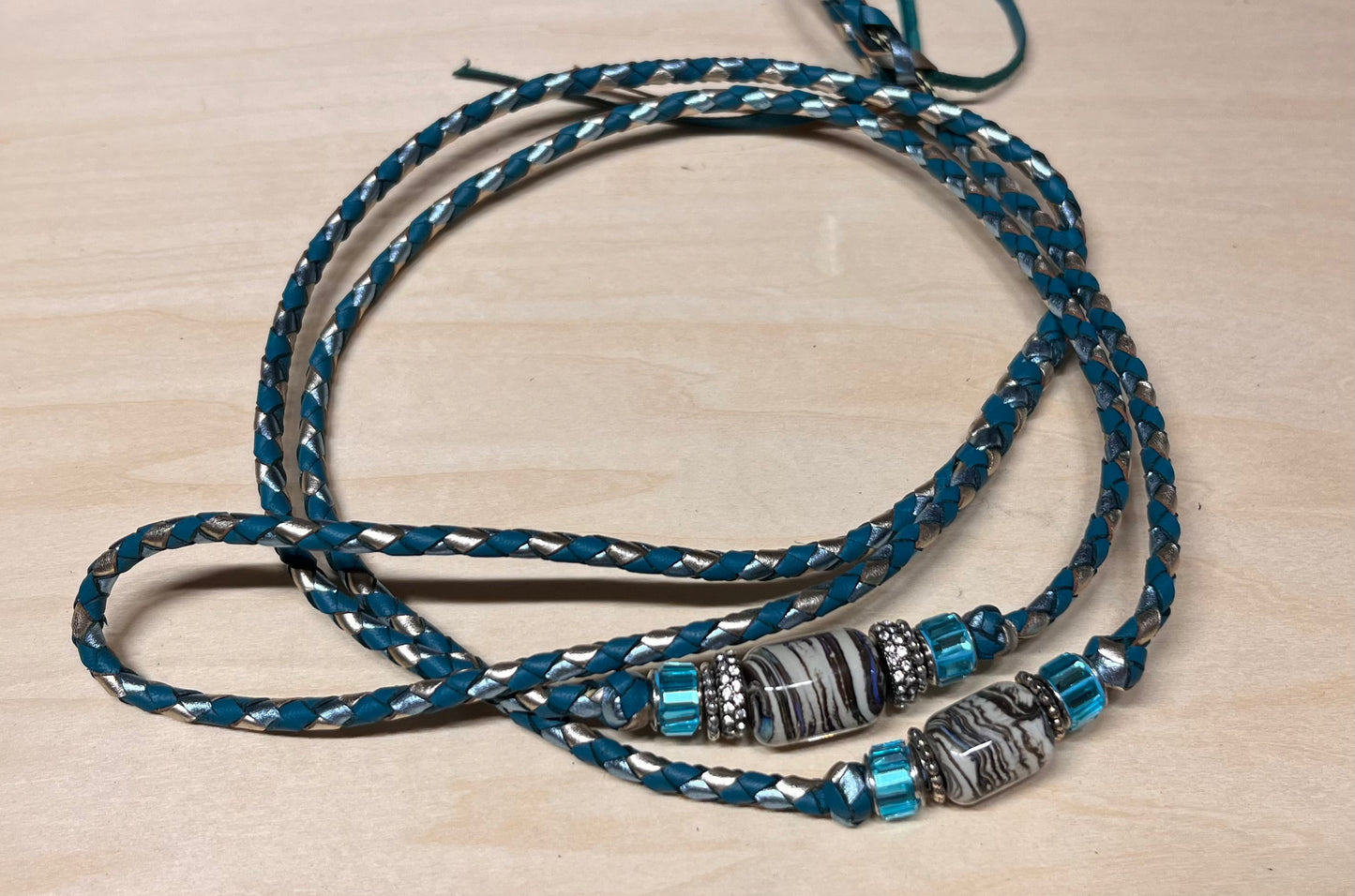 Show Leash - Hand braided Kang@roo Leather