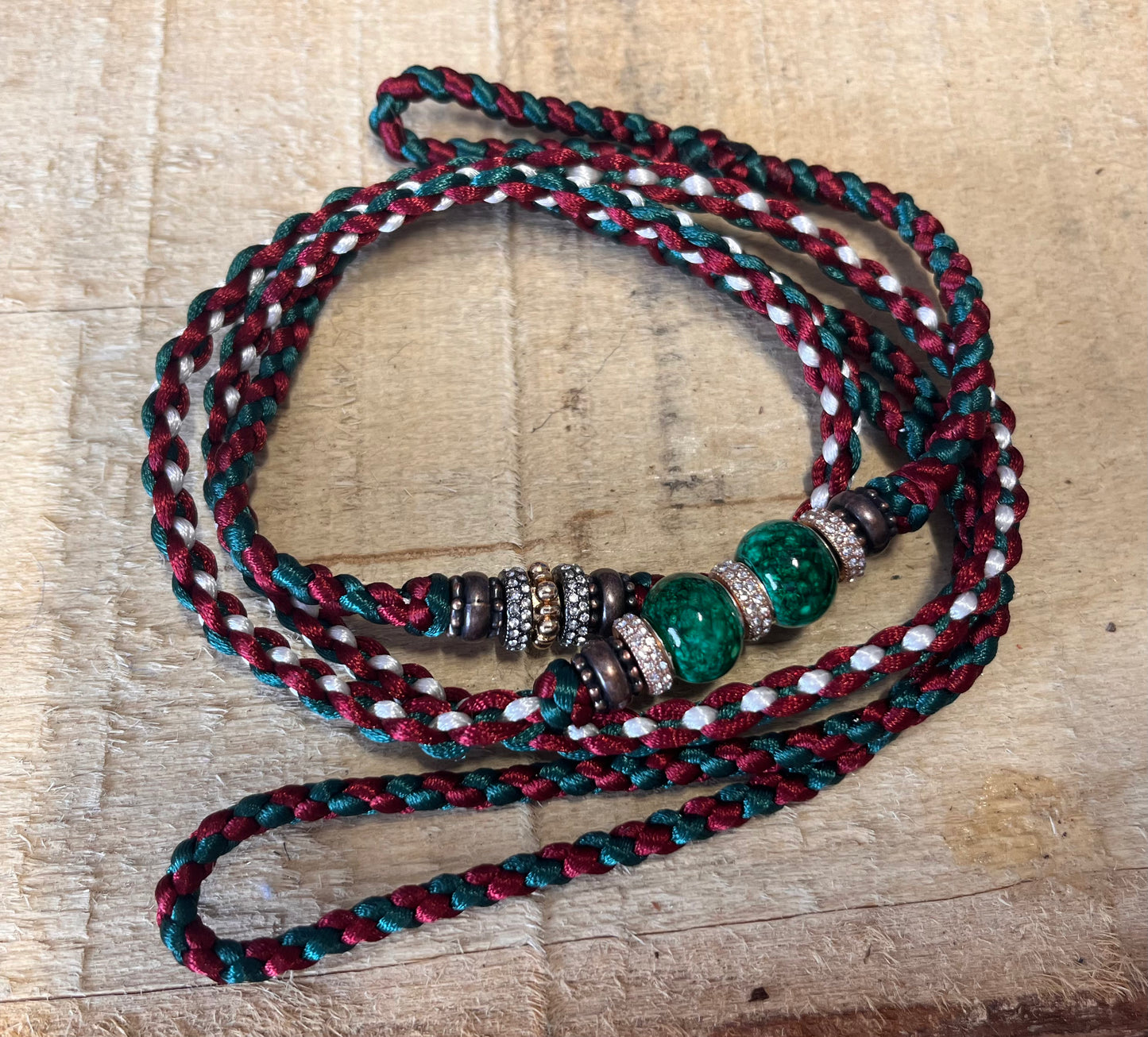 Show Leash - Hand braided Satin Cord