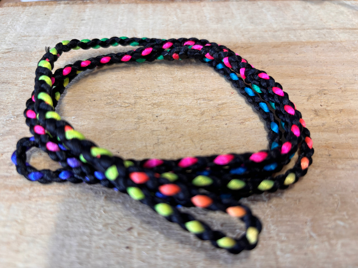 Show Leash - Hand braided Satin Cord