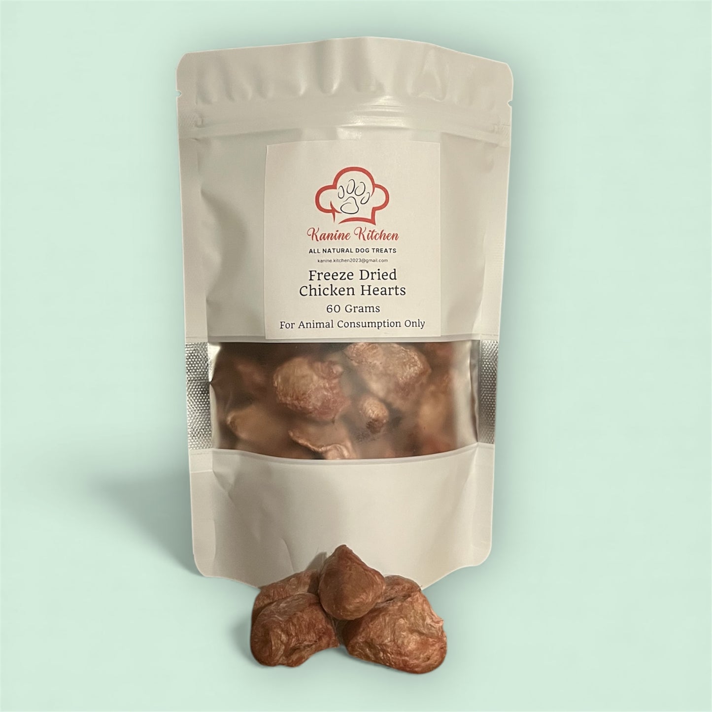 Freeze Dried Chicken Hearts 60g