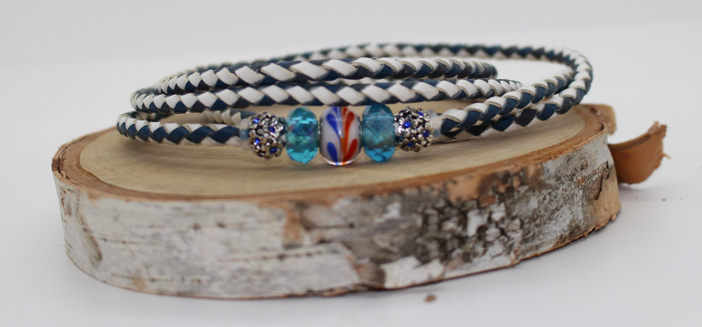 Show Leash - Hand braided Kang@roo Leather