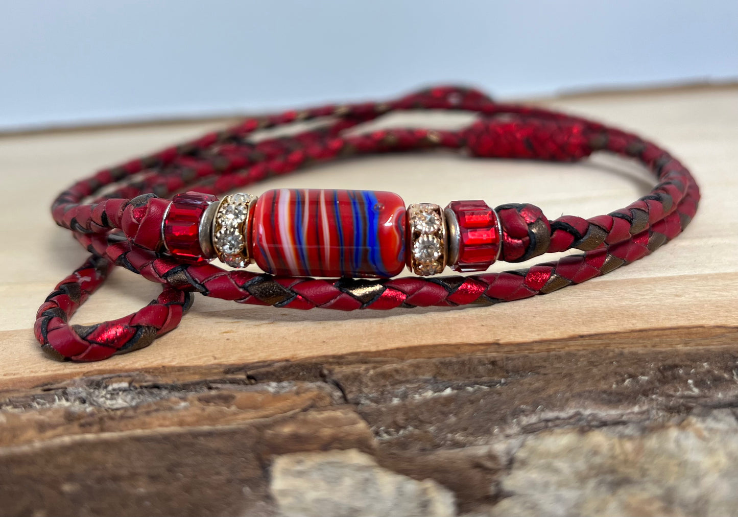 Show Leash - Hand braided Kang@roo Leather