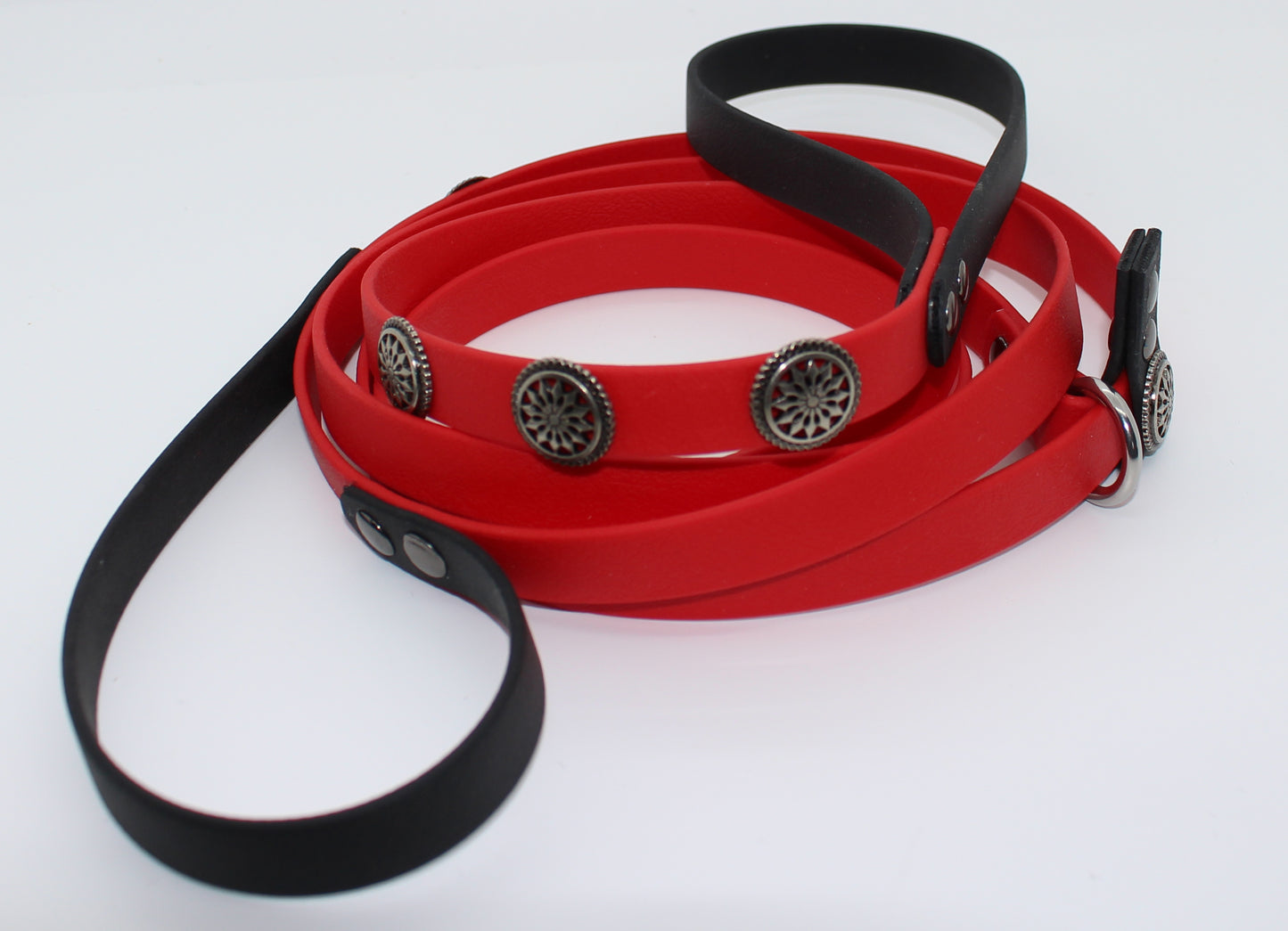 Leash - Two Tone Double Handle with Slip Collar