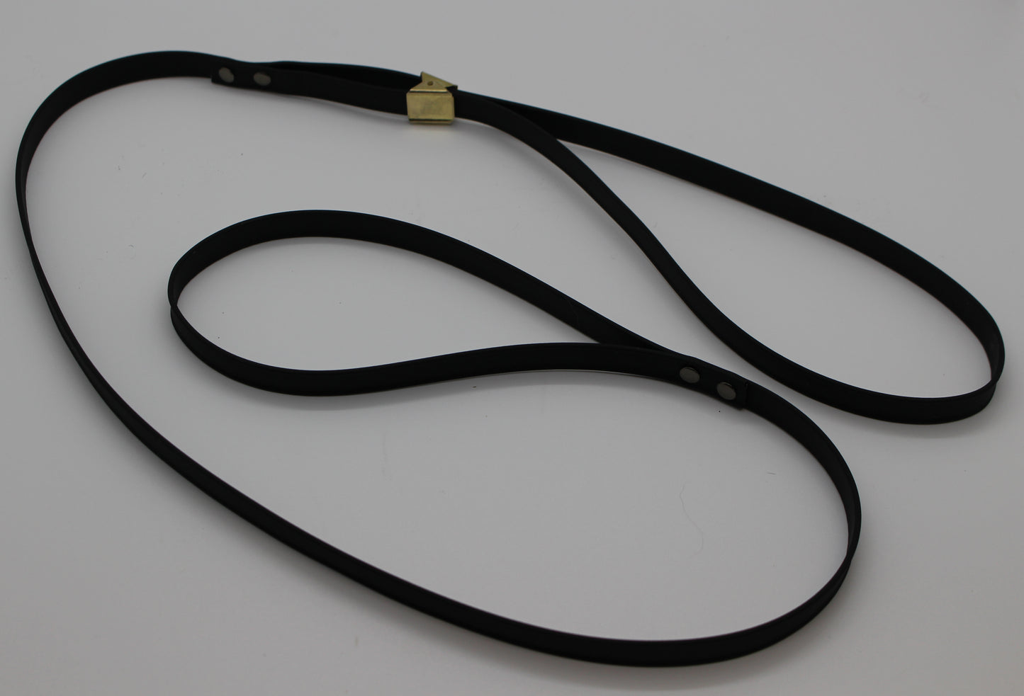 Show Leash 3/8" - Black Bull Dog Clip